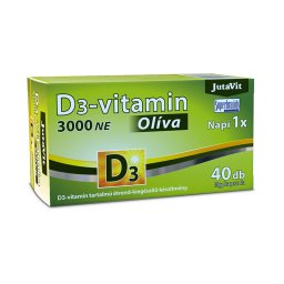 JutaVit D3-vitamin 3000 NE Olíva lágykapszula 40x