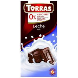 Torras Tejcsokoládé hozzáadott cukor nélkül 75 g