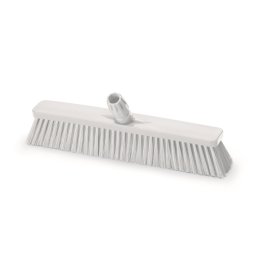Igeax élelmiszeripari tolóseprű, partvis fej, 45cm, 0,5mm közepes sörtével, fehér