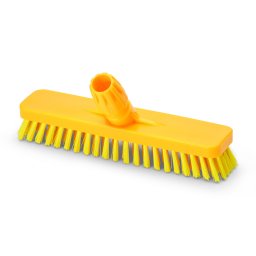 Igeax élelmiszeripari padlósúrolókefe 30cm széles, 0,75mm kemény sörtével, sárga