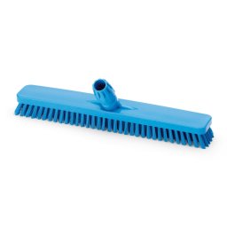 Igeax élelmiszeripari padlósúrolókefe 45cm széles, 0,75mm kemény sörtével, kék