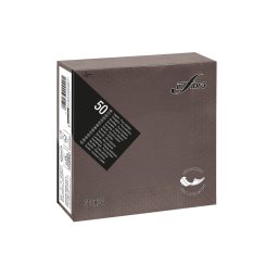 Infibra Szalvéta 33x33cm csokoládébarna 2 réteg 50 lap/csomag