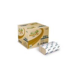 Lucart ECO Natural L-One adagolós, hajtogatott szalvéta 150 lapos, 2 rétegű, 40 csomag/karton
