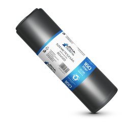 Szemeteszsák fekete 80x120 30mikron 160L 10db/tekercs