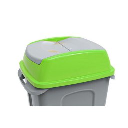 Planet Hippo hulladékgyűjtő szemetes FEDÉL, műanyag, zöld, 50L