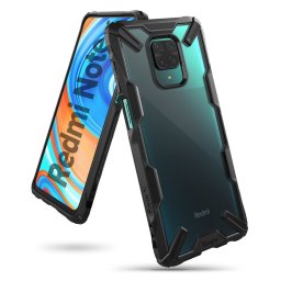 Ringke Fusion X ütésálló telefontok Xiaomi Redmi Note 9 Pro (fekete)