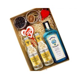 Nőnapi Bombay Gin tonik szett díszdobozban
