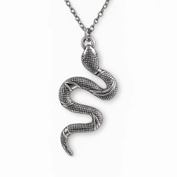 Ezüst színű kígyó nyaklánc