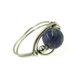 Iolit drótékszer gyűrű