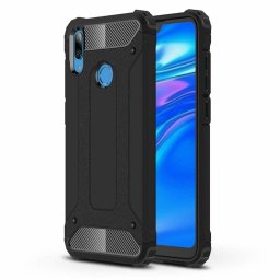 Hybrid Armor Case Tough Rugged Huawei Y6 2019/Honor 8A Pro (fekete)