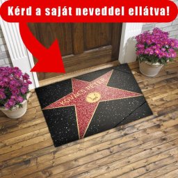 Tréfás Színes Lábtörlő / Hollywood sztár - névre szóló