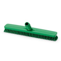 Igeax élelmiszeripari padlósúrolókefe 45cm széles, 0,75mm kemény sörtével, zöld