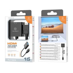 Techancy TL7325 HDMI - VGA átalakító adapter, fekete