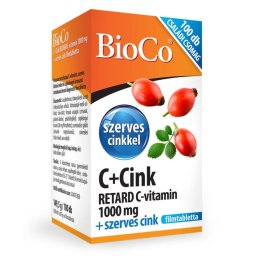 BioCo C+Cink Retard C-vitamin 1000 mg + szerves cink 100 db