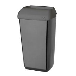 Celtex falra szerelhető, nyitott fedeles kuka, 23 L fekete