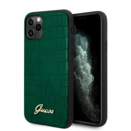 Guess Croco Collection iPhone 11 Pro Max telefontok (zöld)