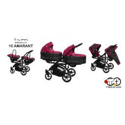BABY ACTIVE TWINNI IKER BABAKOCSI (AMARANT)
