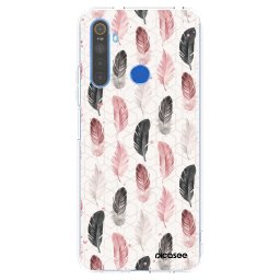 Átlátszó szilikon tok az alábbi mobiltelefonokra Realme 5 - Feather 2