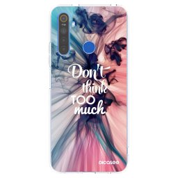 Átlátszó szilikon tok az alábbi mobiltelefonokra Realme 5 - Don't think TOO much