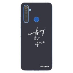 Átlátszó szilikon tok az alábbi mobiltelefonokra Realme 5 - Everything is a choice