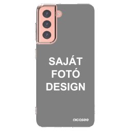 Átlátszó szilikon tok az alábbi mobiltelefonokra Samsung Galaxy S21 5G G991B - Saját fotó/motívum