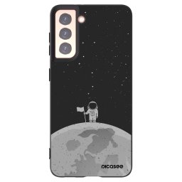 Fekete szilikon tok az alábbi mobiltelefonokra Samsung Galaxy S21 5G G991B - Astronaut