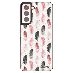 Fekete szilikon tok az alábbi mobiltelefonokra Samsung Galaxy S21 5G G991B - Feather 2