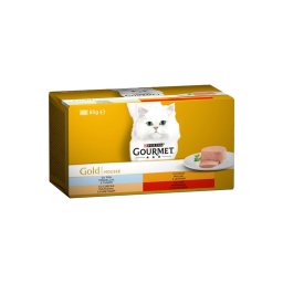 GOURMET GOLD Pástétom nedves macskaeledel 4x85g