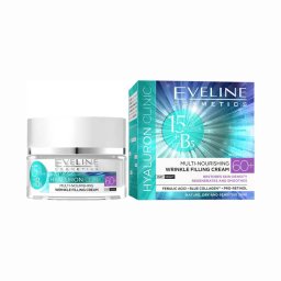 Eveline Hyaluron Clinik 60+ nappali és éjszakai ráncfeltöltő krém 50ml
