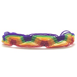 Cyla fonott pride karkötő