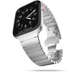 Tech-Protect Linkband 42/44/45mm Apple Watch fém szíj (ezüst)
