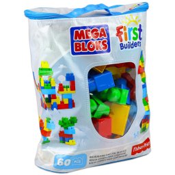 Mega Bloks: 60 db klasszikus színű építőkocka táskában