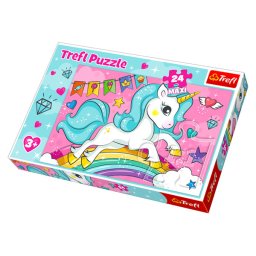 Trefl: Unikornisos 24 darabos maxi puzzle