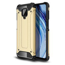 Hybrid Armor Case Tough Rugged Xiaomi Redmi Note 9 / Redmi 10X 4G telefontok (arany)