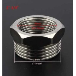 Saválló Acél Menetátalakító 1"-bol 3/4"-ra (3607)