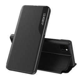 Eco Leather View Case Huawei P Smart 2019/Honor 10 Lite kinyitható támasztható telefontok (fekete)