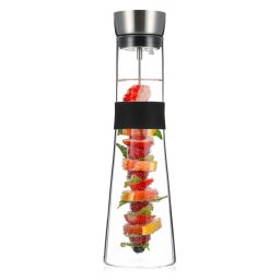 Klarstein Glaswerk Sile, kancsó, 1,6 L, boroszilikát üveg, gyümölcsnyárssal (-)
