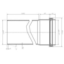 csõ PPs 80mm hossz.: 1000mm PCS801000