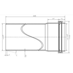 csõ PPs 80mm hossz.: 500mm PCS80500
