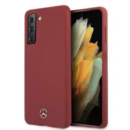Mercedes Silicone Line Samsung Galaxy S21 5G tok (piros)