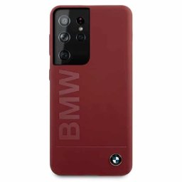BMW Silicone Signature Logo Samsung Galaxy S21 Ultra 5G telefontok (piros)