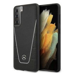 Mercedes Dynamic Line Samsung Galaxy S21 5G perforált tok (fekete)