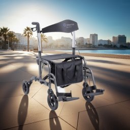 Gaya 2.0 két funkciós összecsukható aluminium rollátor/kerekesszék egyben