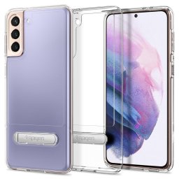 Spigen Slim Armor Essential S Crystal Clear kitámasztható tok Samsung Galaxy S21 5G (átlátszó)