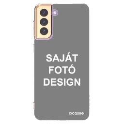 Átlátszó szilikon tok az alábbi mobiltelefonokra Samsung Galaxy S21+ 5G G996F - Saját fotó/motívum