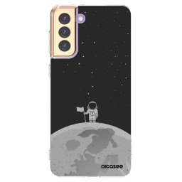 Átlátszó szilikon tok az alábbi mobiltelefonokra Samsung Galaxy S21+ 5G G996F - Astronaut