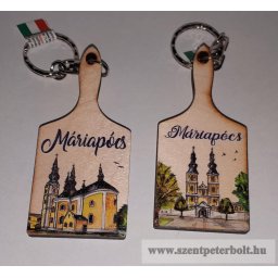Fa kulcstartó - Máriapócs