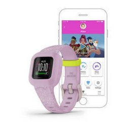 Garmin vivofit jr. 3 Lila virág állítható szíjjal
