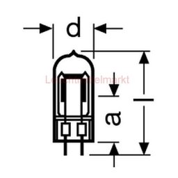 Izzó Omnilux 240V/1000W G6,35