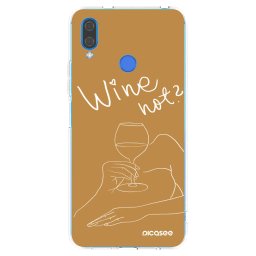 Átlátszó szilikon tok az alábbi mobiltelefonokra Huawei Nova 3i - Wine not